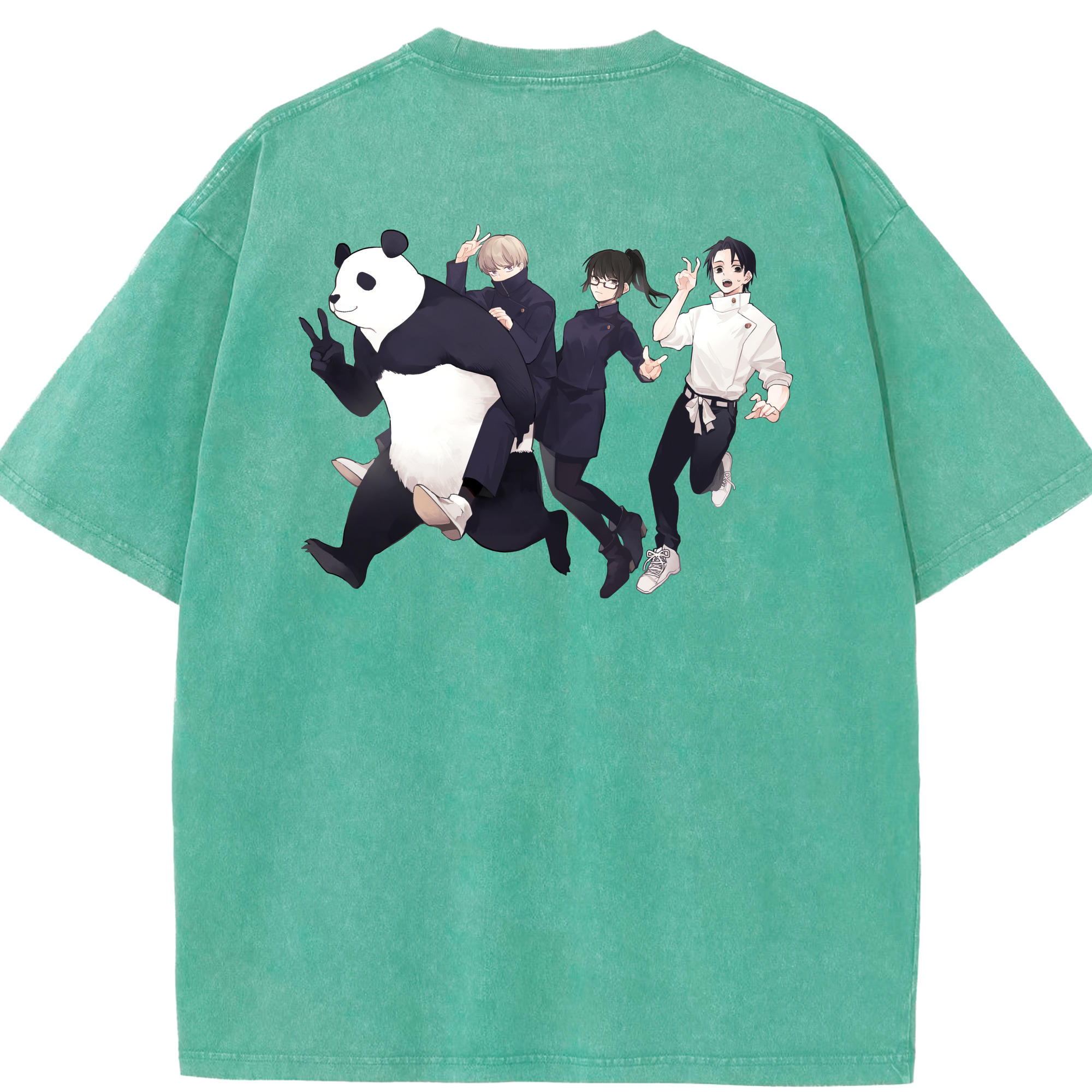 （画像用） 呪術廻戦 Jujutsu Kaisen 綿100% ヴィンテージ風 半袖Tシャツ（背面プリント）